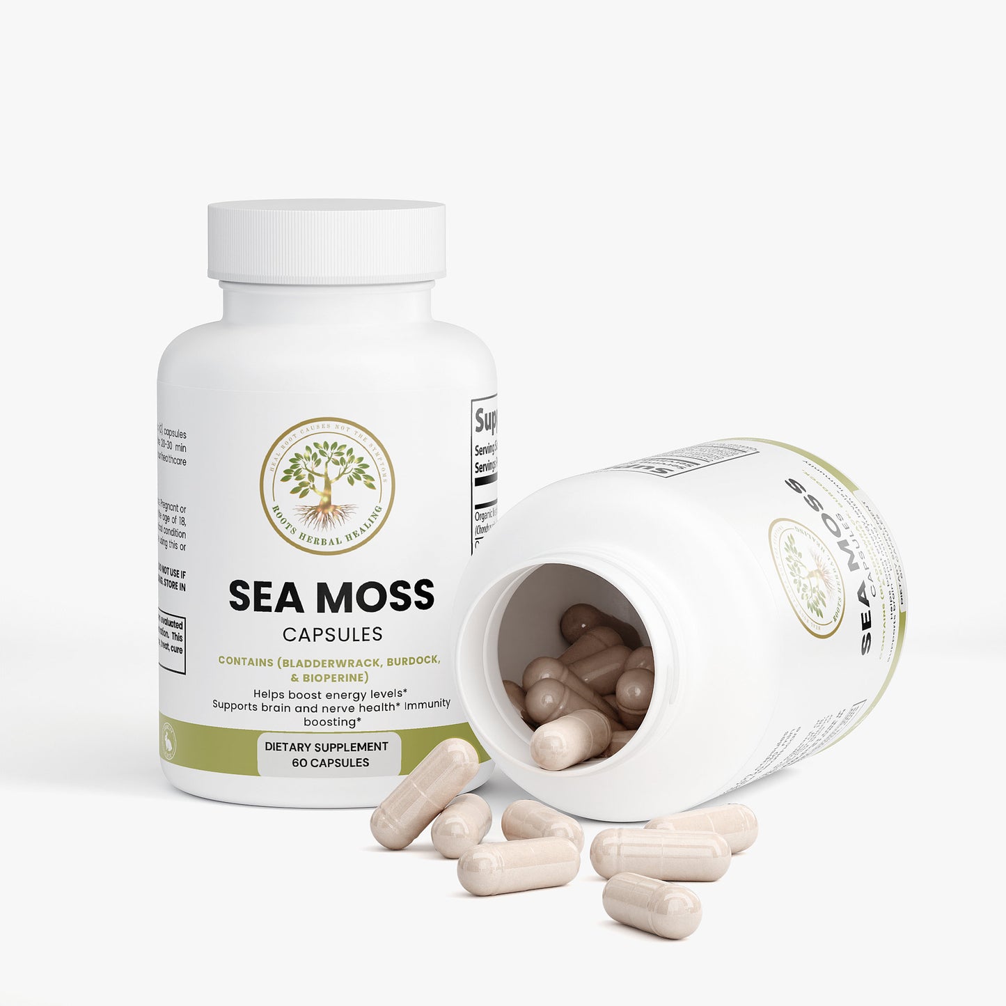 Sea Moss Capsules w/ Bladderwrack, Burdock, & BioPerine