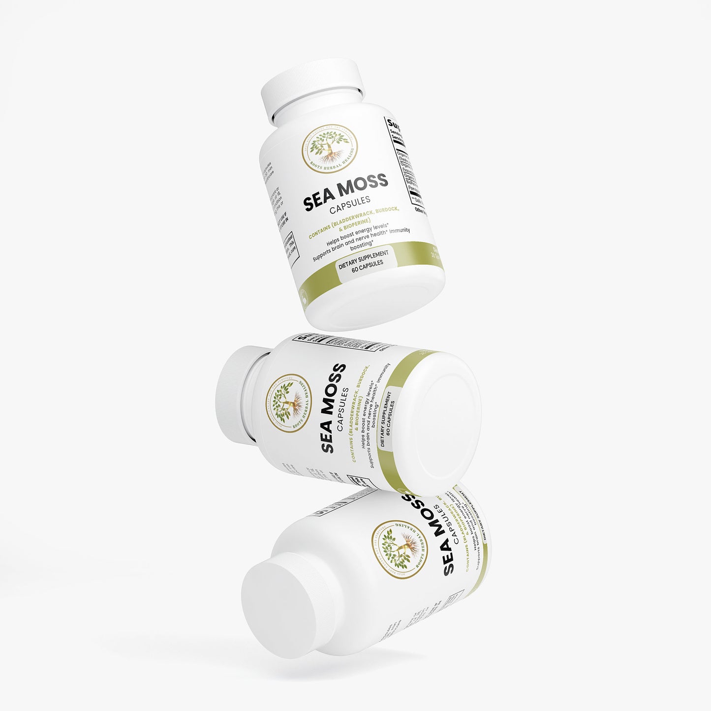 Sea Moss Capsules w/ Bladderwrack, Burdock, & BioPerine