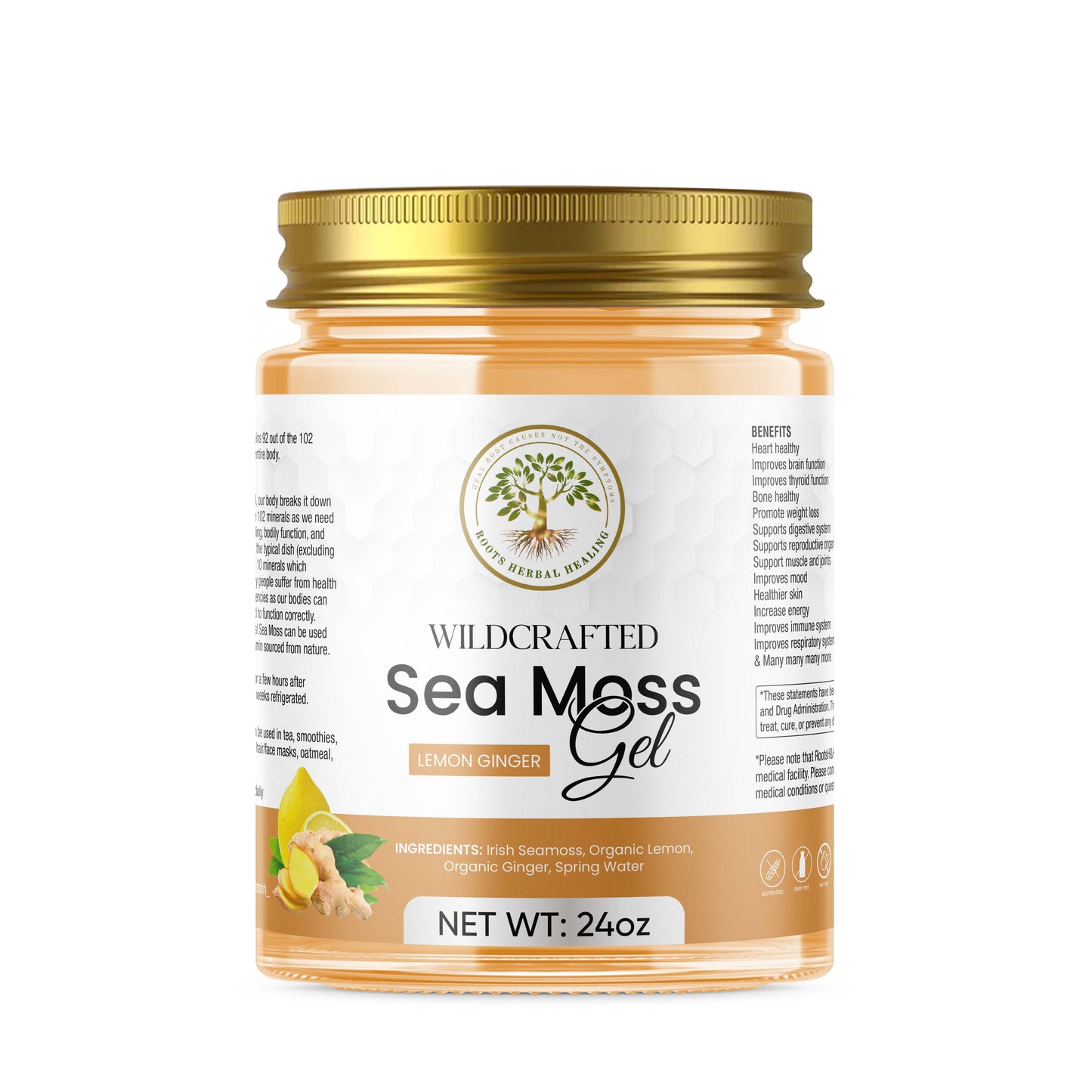 Lemon Ginger - Sea Moss Gel